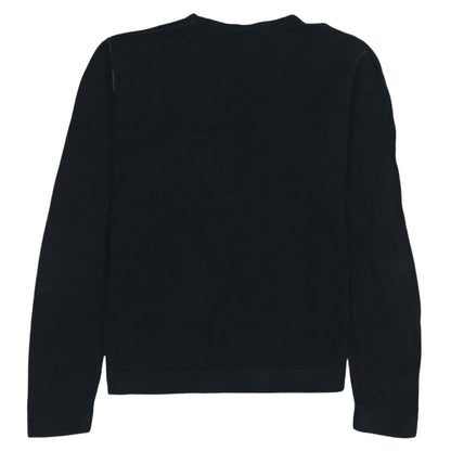 Quiksilver Men's Black V-Neck Knit Sweatshirt Size M