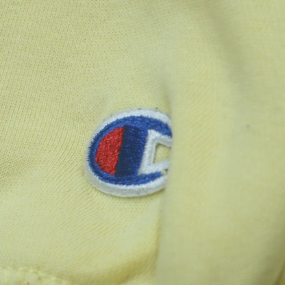 Champion Youth Yellow Hoodie Sweatshirt Womens Size 14 Pullover Cotton