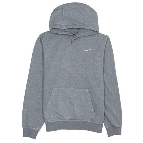 Nike Men's Grey Pullover Hoodie L Regular Fit Fleece Sportswear