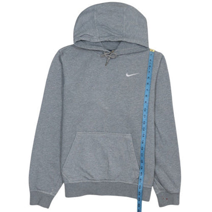 Nike Men's Grey Pullover Hoodie L Regular Fit Fleece Sportswear