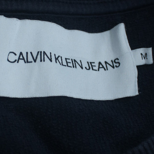 Calvin Klein Jeans Men's Blue Logo Pullover Sweatshirt Size M