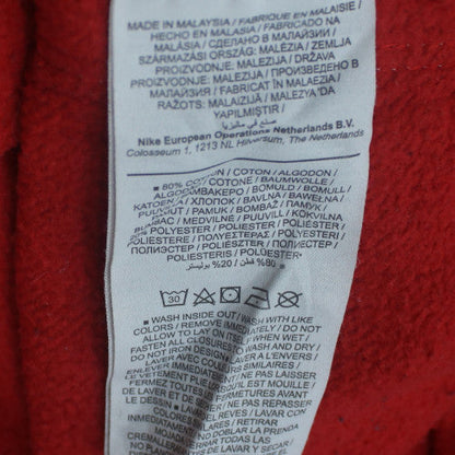 Nike Mens Red Black Air Logo Crew Neck Sweatshirt M