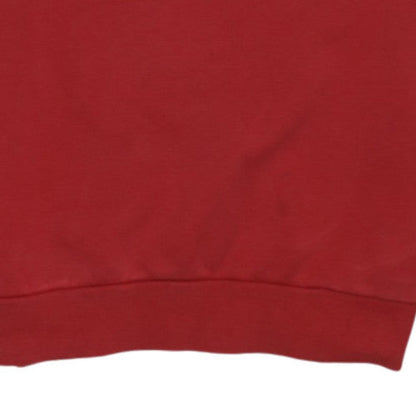 Nike Mens Red Black Air Logo Crew Neck Sweatshirt M