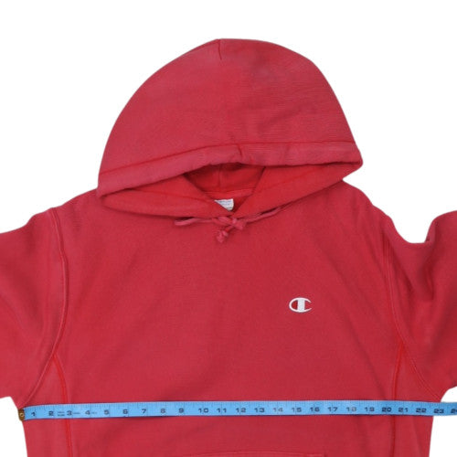 Champion Womens Red Reverse Weave Pullover Hoodie Size M