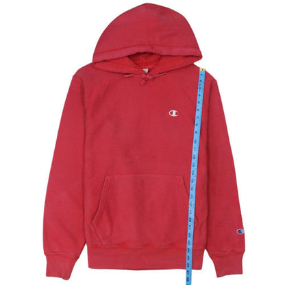 Champion Womens Red Reverse Weave Pullover Hoodie Size M