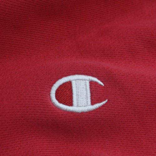 Champion Womens Red Reverse Weave Pullover Hoodie Size M
