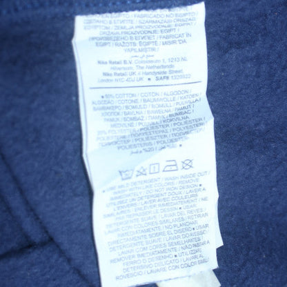 Nike Men's Blue Crew Neck Pullover Logo Sweatshirt Size L