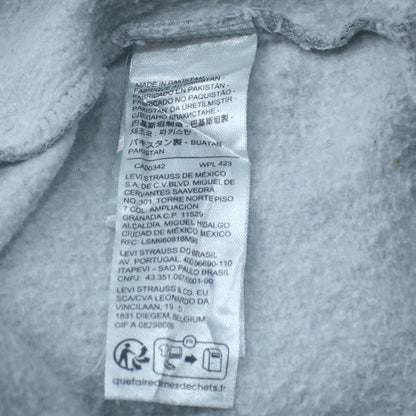 Levi's Men's Grey Pullover Sweatshirt L Crew Neck Fleece Regular Fit