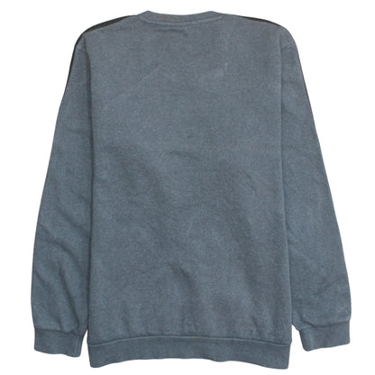 Adidas Mens Grey Logo Crew Neck Sweatshirt Size L Pullover