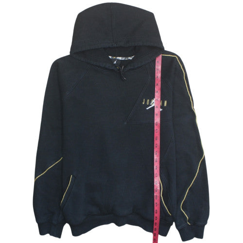 Jordan Men's Black Pullover Hoodie L Cotton Blend Athletic Style