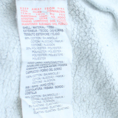 Puma Women's Grey Full Zip Hoodie XS UK 8 Cotton Blend