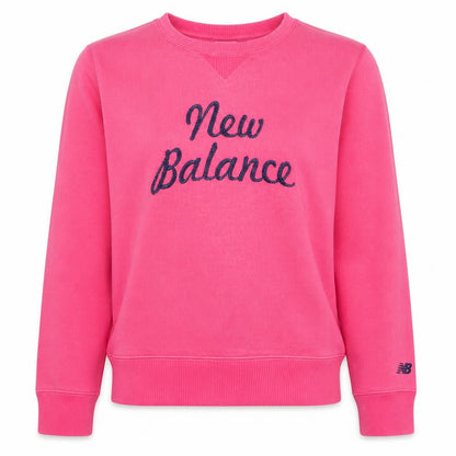 New Balance Womens Pink Pullover Sweatshirt XS Cotton Blend