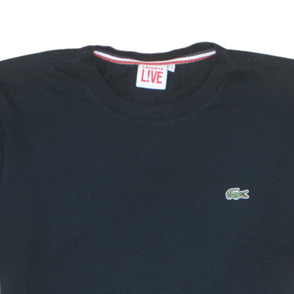 Lacoste Live Men's Black Crew Neck Short Sleeve Cotton T-Shirt M