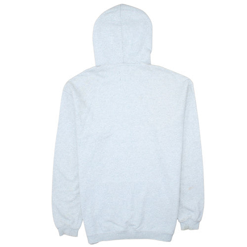 Stussy Mens Grey Pullover Hoodie Small Graphic Print Streetwear