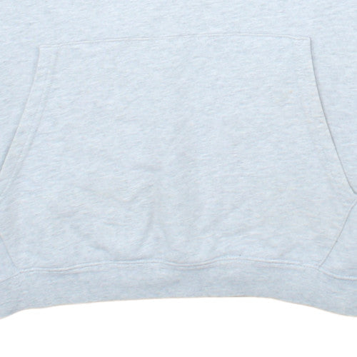 Stussy Mens Grey Pullover Hoodie Small Graphic Print Streetwear