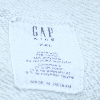 GAP Boys Grey XXL Pullover Hoodie with Logo Print
