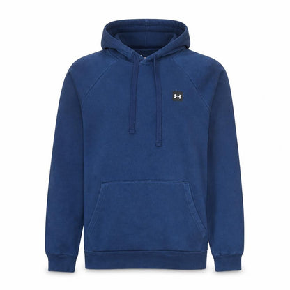Under Armour Men's Blue Pullover Hoodie M Fleece Relaxed Fit