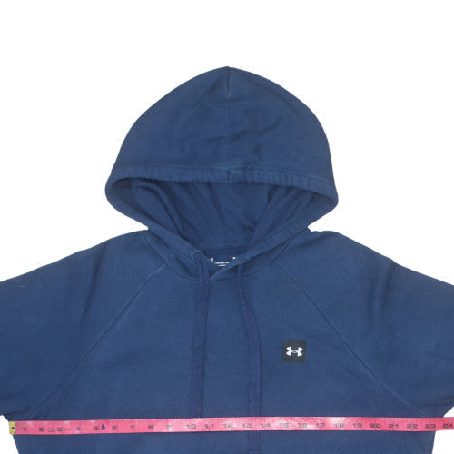 Under Armour Men's Blue Pullover Hoodie M Fleece Relaxed Fit