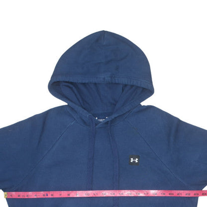 Under Armour Men's Blue Pullover Hoodie M Fleece Relaxed Fit