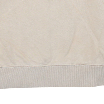 Nike Men's Beige Pullover Sweatshirt S Embroidered Logo Crew Neck