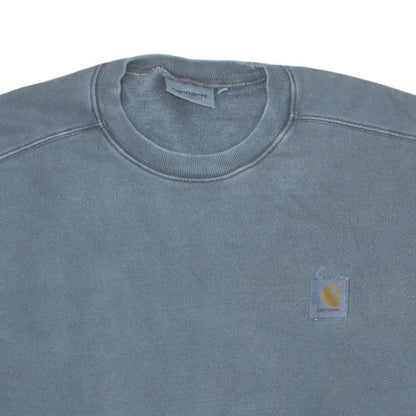 Carhartt Men's Blue L Pullover Sweatshirt Crew Neck Heavyweight