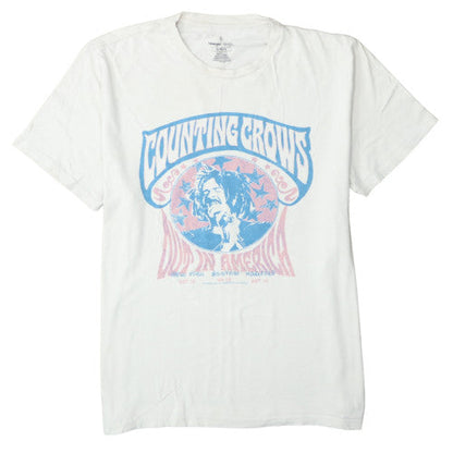 Wrangler Counting Crows Men's White XL Classic Fit Graphic Band T-Shirt