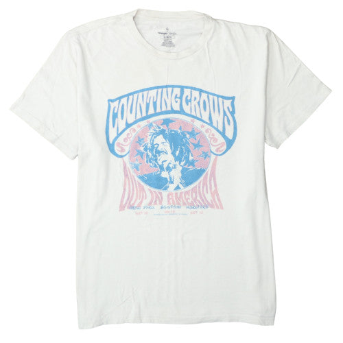 Wrangler Counting Crows Men's White XL Classic Fit Graphic Band T-Shirt