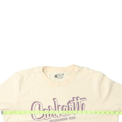 Carhartt Men's Beige Loose Fit Logo T-Shirt XL