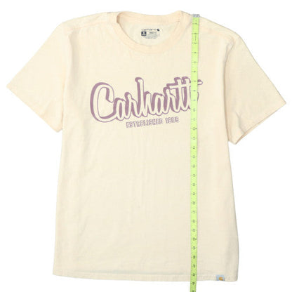 Carhartt Men's Beige Loose Fit Logo T-Shirt XL