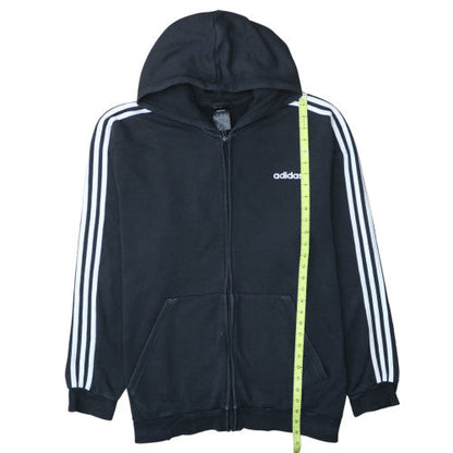 adidas Men’s Black 2XL Full Zip Hoodie Sports Fleece