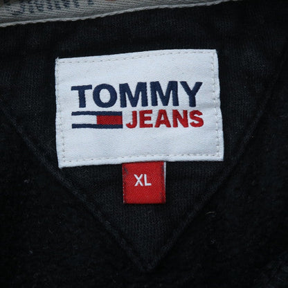Tommy Jeans Men's Black XL Pullover Fleece Hoodie