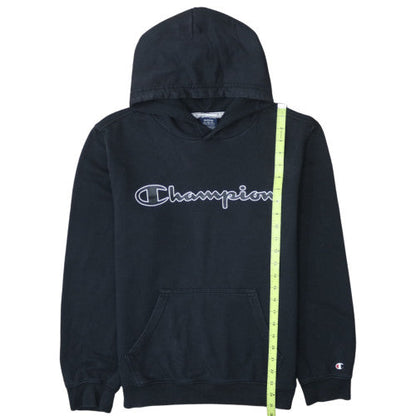 Champion Women's Black Pullover Hoodie Medium Cotton Blend
