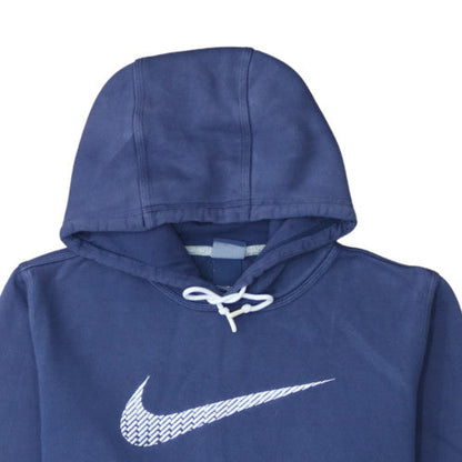 Nike Men's Blue Pullover Hoodie Medium Sports Fleece Sweatshirt