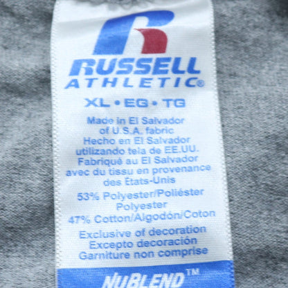 Russell Athletic Mens Grey XL Basketball Graphic T-Shirt