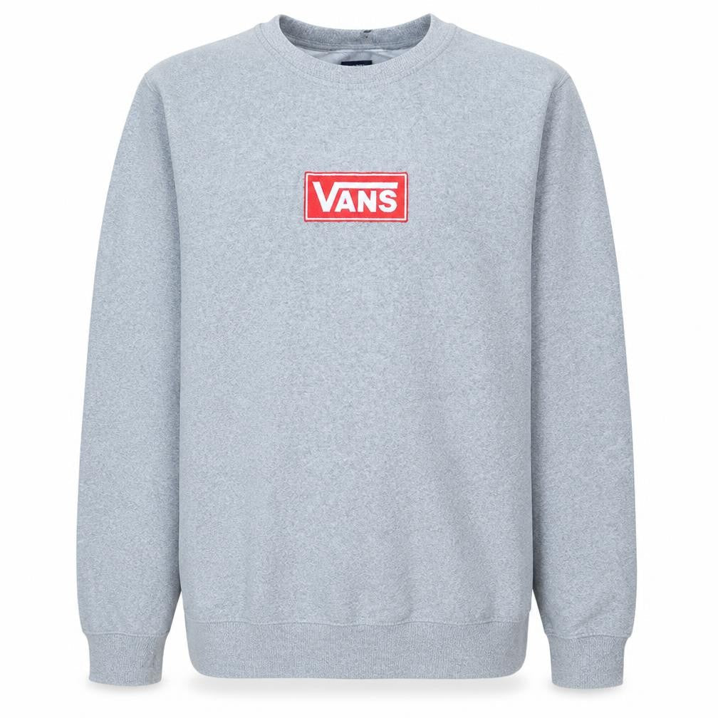 Vans Men's Grey Logo Pullover Sweatshirt Medium Regular Fit