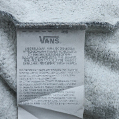 Vans Men's Grey Logo Pullover Sweatshirt Medium Regular Fit