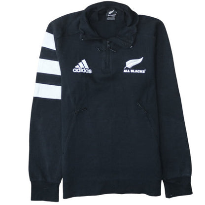Adidas All Blacks Men's Black M 1/4 Zip Pullover Sweatshirt