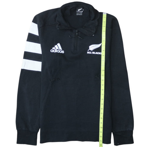 Adidas All Blacks Men's Black M 1/4 Zip Pullover Sweatshirt