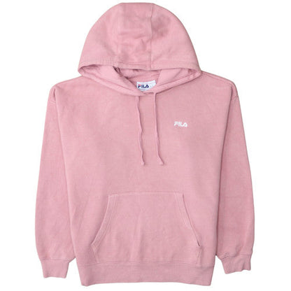 Fila Women Pink Pullover Hoodie XL Cotton Blend Casual