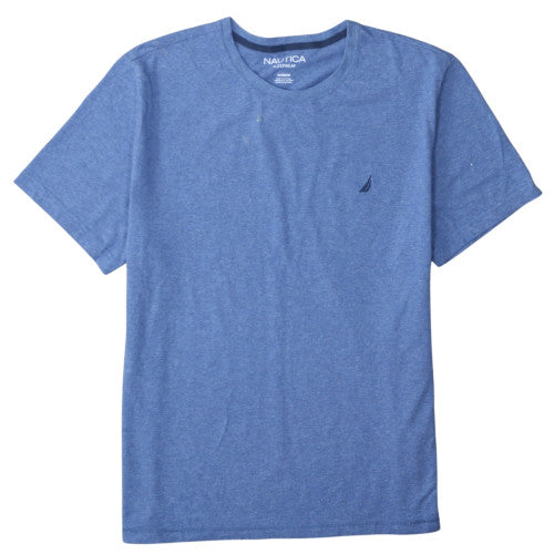 Nautica Men's Blue XL Crew Neck Nautical Logo Short Sleeve T-Shirt