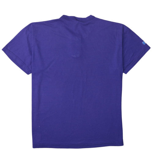 Russell Athletic Men’s Purple Devil Rays Retro Henley XL T-Shirt