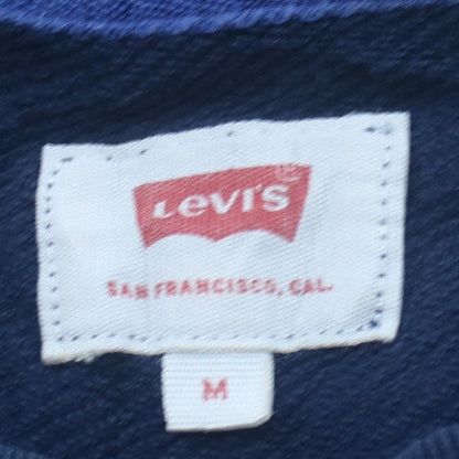 Levi's Men's Blue Crew Neck Logo Pullover Sweatshirt M
