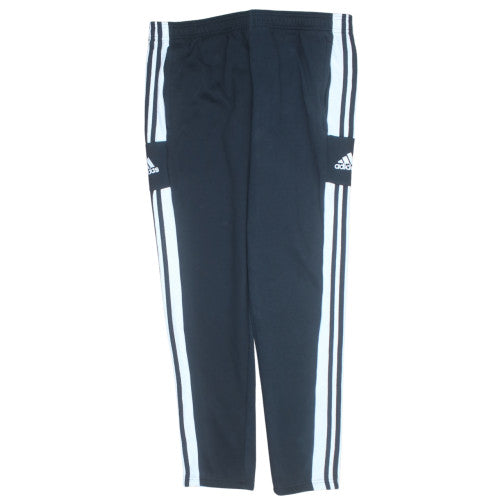 Adidas Men Black XL Jogger Trousers with Stripes