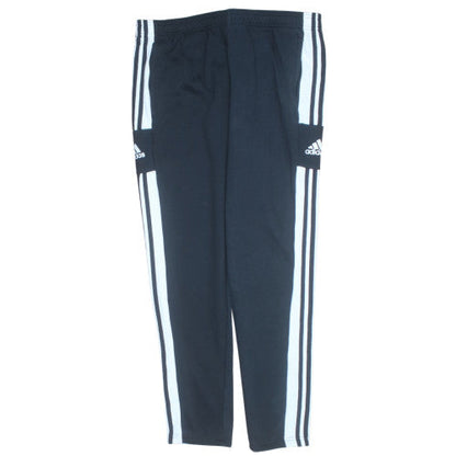 Adidas Men Black XL Jogger Trousers with Stripes