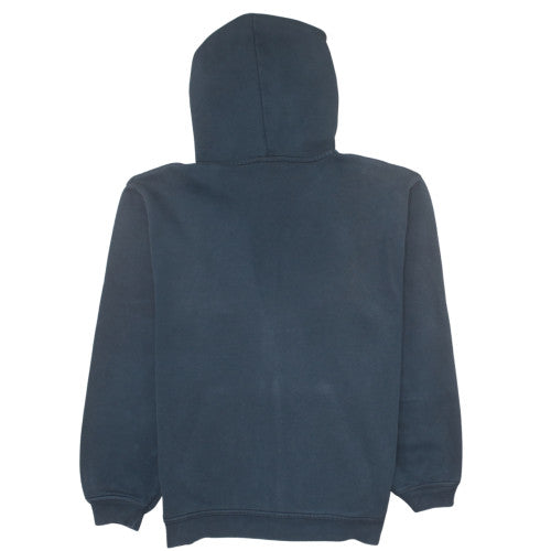 Quiksilver Teens Black Full Zip Hoodie Size 14 Cotton Blend Casual
