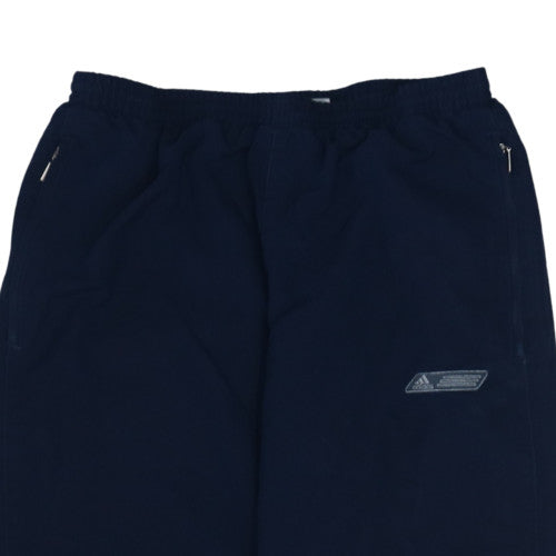 Adidas Boys Blue Jogger Trousers 10 Years Polyester Elastic Waist Sportswear