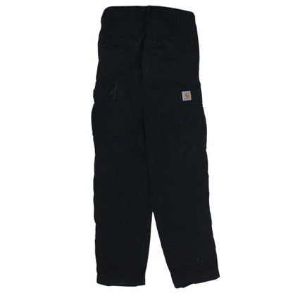 Carhartt Boys Black Cargo Trousers 10 Years Ripstop Cotton Blend
