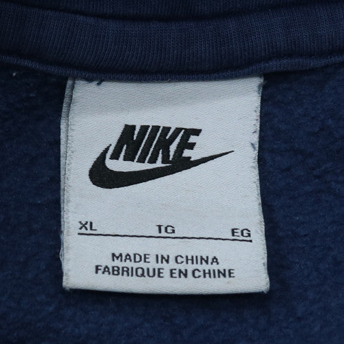 Nike Men's Blue XL Pullover Fleece Hoodie Sportswear Graphic