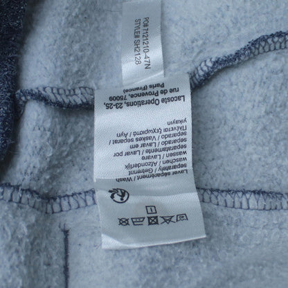Lacoste Sport Mens Blue Pullover Hoodie XXL Cotton Blend Casual