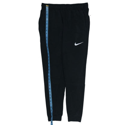 Nike Men's Black Jogger Trousers L Regular Fit Fleece Tapered